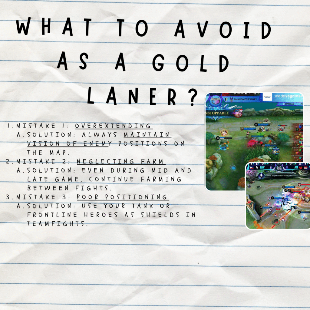 How to play gold lane in mobile legends 5